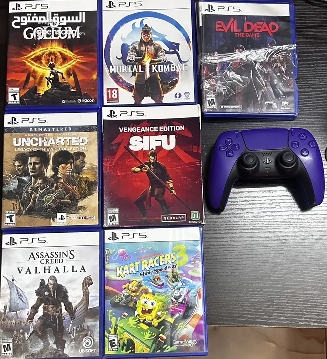 سيديات ps5 و ايد اصليه للبيع