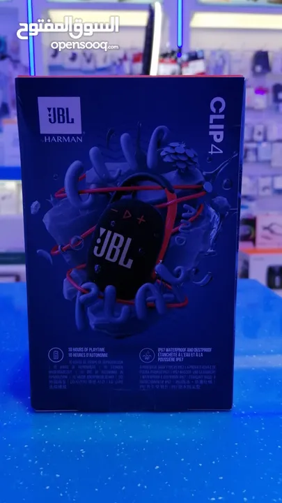 JBL Clip 4 Portable Mini Bluetooth Speaker Pink  مكبر صوت جي بي ال كليب 4 صغير محمول يعمل بالبلوتوث
