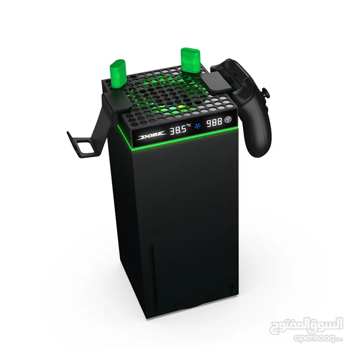 TYX-3606 cooling stand with dual holder قاعدة تبريد مع بطاريات وشاحن مضيئة