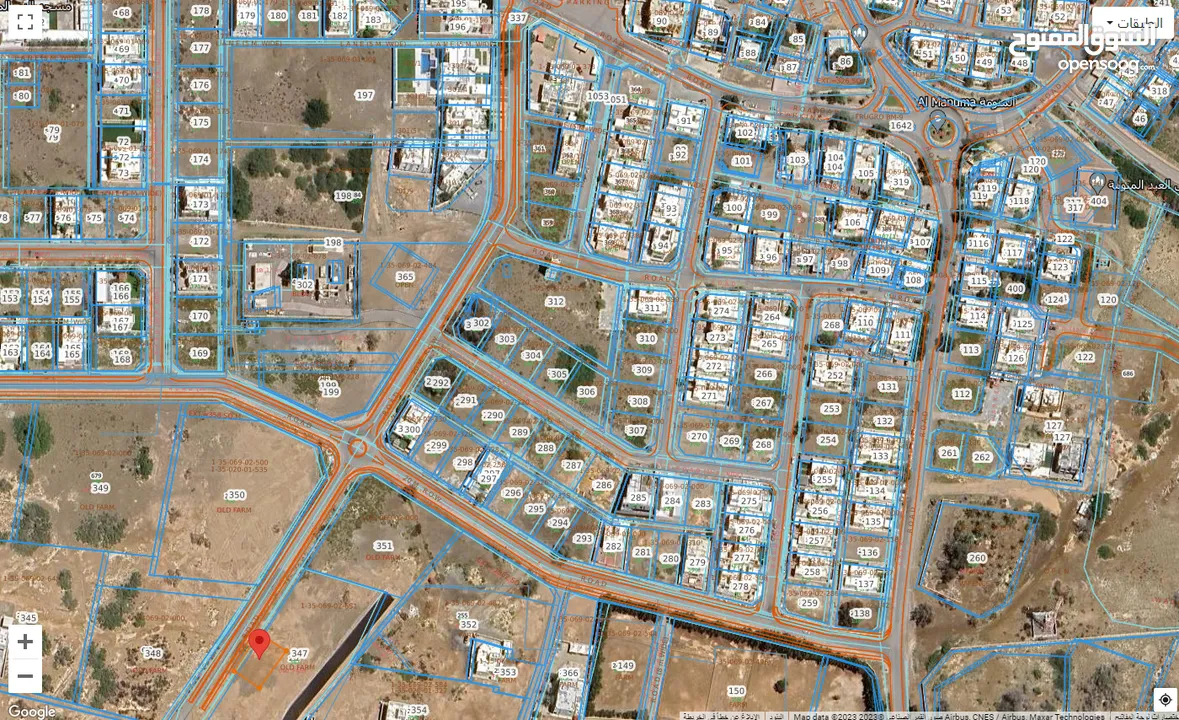 قطعتين ارض سكني شبك  في ولاية السيب - المنومة الشمالية