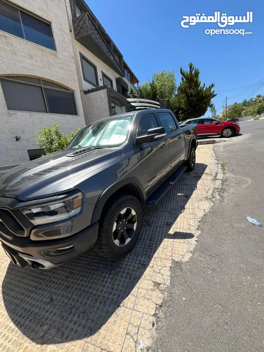 Dodge ram rebel 2022 bought from dealership in Amman  32,000 KM Car under warranty  3.600 cc 305 HP