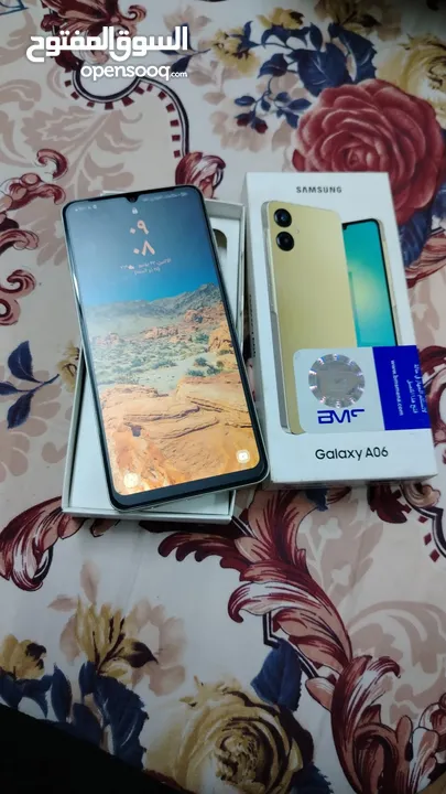 سامسونج A06 لون ذهبي نسخة 6+6 رام  للبيع فقط