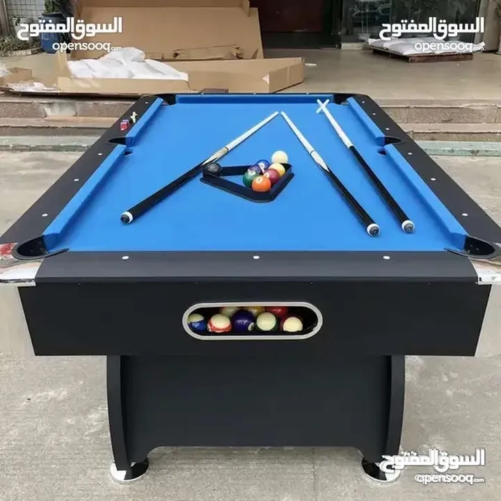 طاولة بلياردو خشب (حجم 7 قدم و 8 قدم)