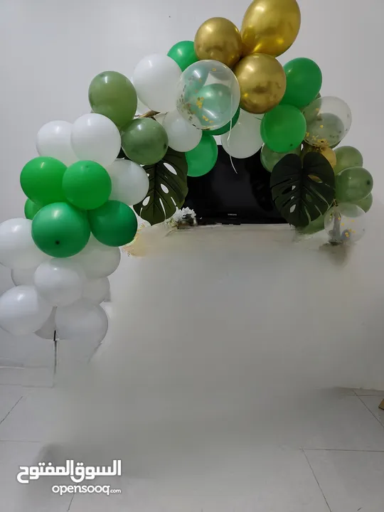 one year old birthday party decor forest theme - 6 OMR . Used one time only.  Bought recently.