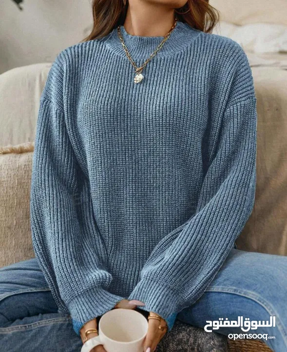 SHEIN Pullover Women blue 3Xl