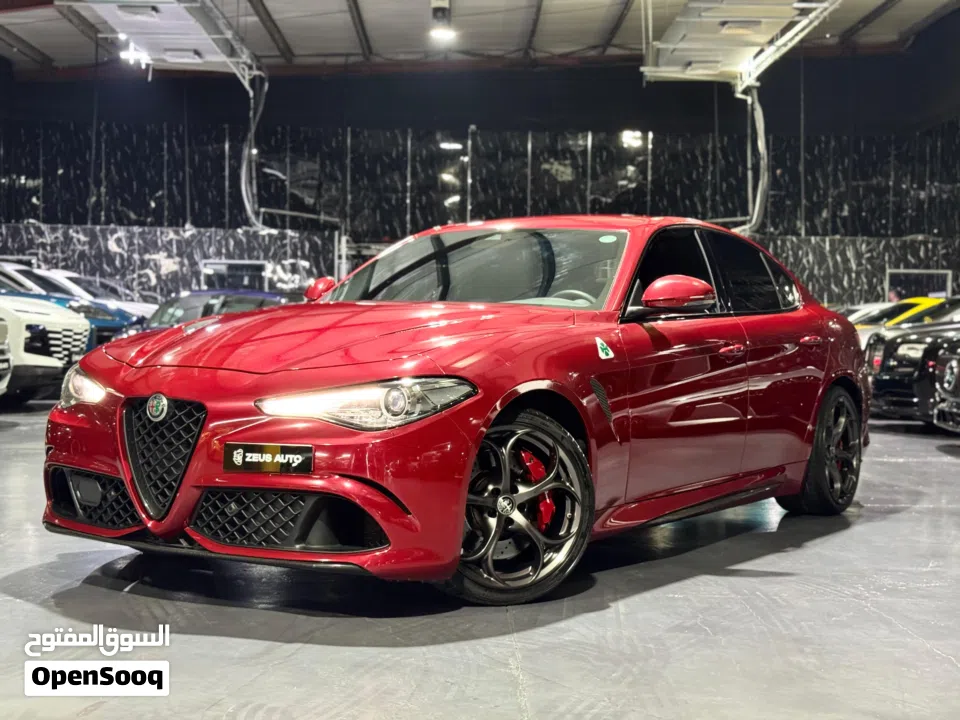 2021 Alfa Romeo Giulia Quadrifoglio, Nov 2027 Alfa Romeo Warranty + Service Pack, Low Kms, GCC