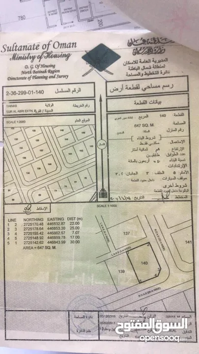 للبيع منزل شناص سور العبري غرب