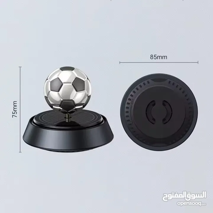 معطر سيارة بالطاقة الشمسية على شكل كرة سلة أضف لمسة فخامة وسيطرة على رائحة سيارتك يعمل بالضوء