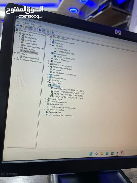 كمبيوتر HP جيل سادس رام 16 جيجا كامل مكمل من افضل الأجهز لمكتبك
