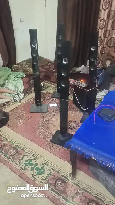 مسرح منزلي صوت بصلاه على النبي مع جهاز بيكو مع منظم صوتيات مع أربع سمعات