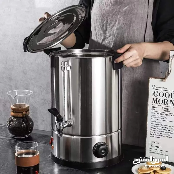 هيتر ماء 30 لتر حنفية ستانلس سخانات ماء كهرباء - Water boiler للمحلات التجاريه والمؤسسات