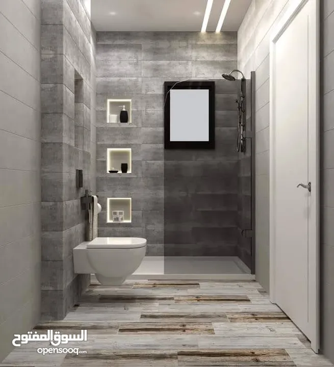 معلم بليط تسليم هندسي تجديد حمامات بأحدث طراز تنفيذ شلالت وبربكيو .فير بلس غاز +فير بليس حطب زرب