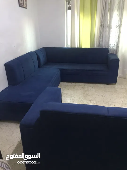 طقم كنب خشب تفصيل 9 مقاعد نظيف بحالة ممتازة
