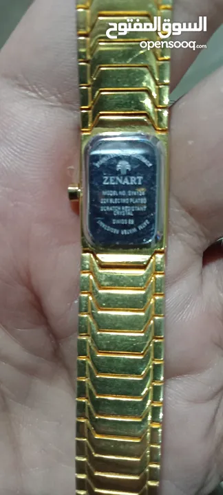 ساعة  حريمى تحفة نادرة zenart 22k gold لم تستخدم محتاجة حجر  من  35 سنة