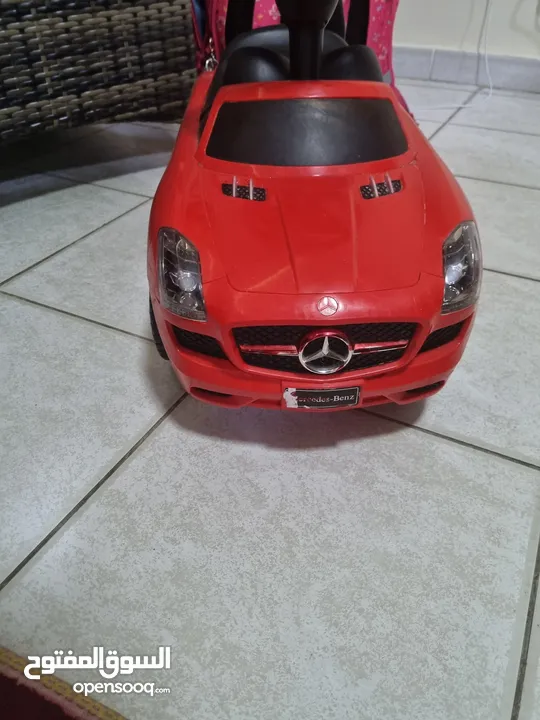 Licensed Mercedes Benz Push Along Ride On Car - Red. Toy car for children mercedes