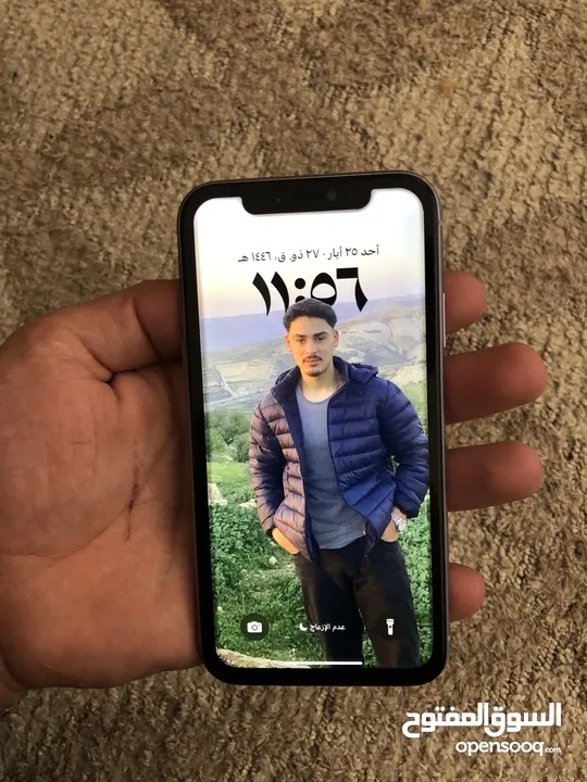 ايفون 11 مستعمل مبدل شاشه g64 بطاريه اصليه