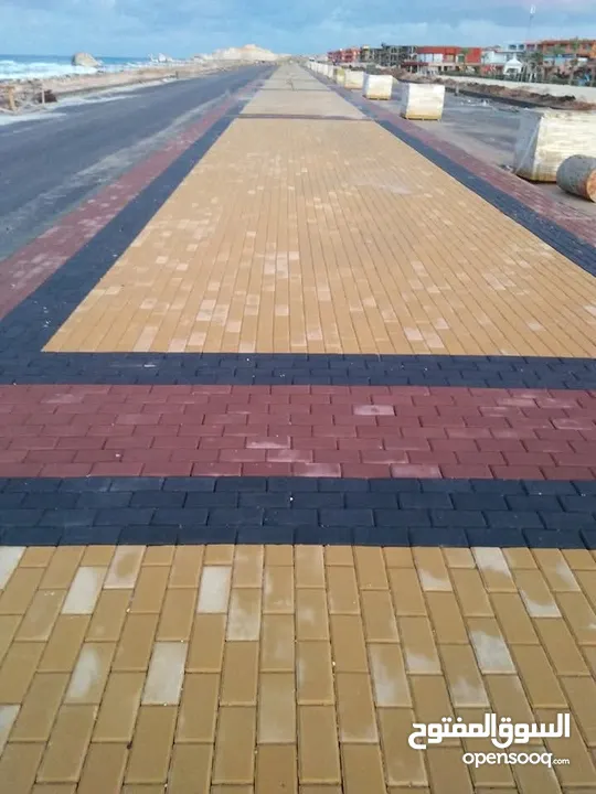 تركيب انترلوك وبندوره