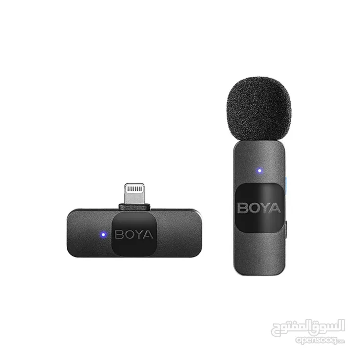 BOYA BY-V1 Ultracompact 2.4GHz iPhone Wireless Microphone System (One Mic) مايكرفون لاسلكي ايفون