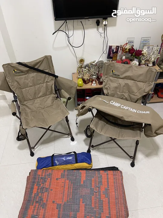 Camping chairs and Tent