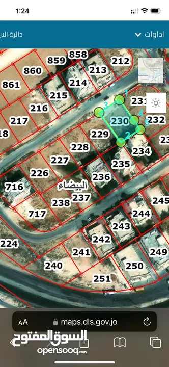 ارض سكني 511 م البيضاء حي الجواميس