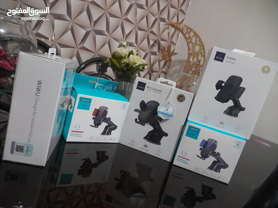 حامل هاتف السيارة ماركة  JOYROOM & WIWU الأكثر مبيعا و الاحترافي؛ تقنية الشفط لتثبيت الحامل...