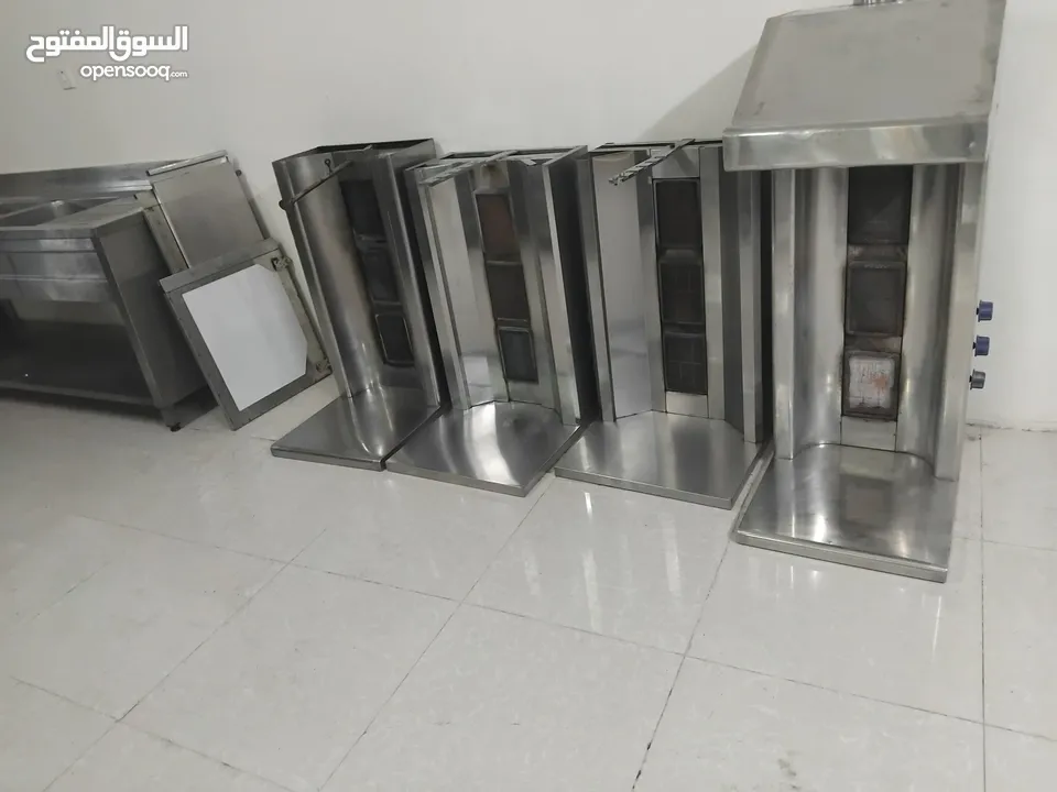 Rasturant equipment for sale used, البيع اغراض المطاعم او المقاهي مستعمل