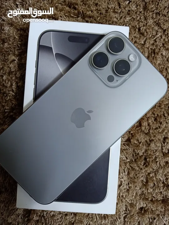 Iphone 15 pro max 256 Natural Titanium ايفون 15 برو ماكس 256 شرق أوسط