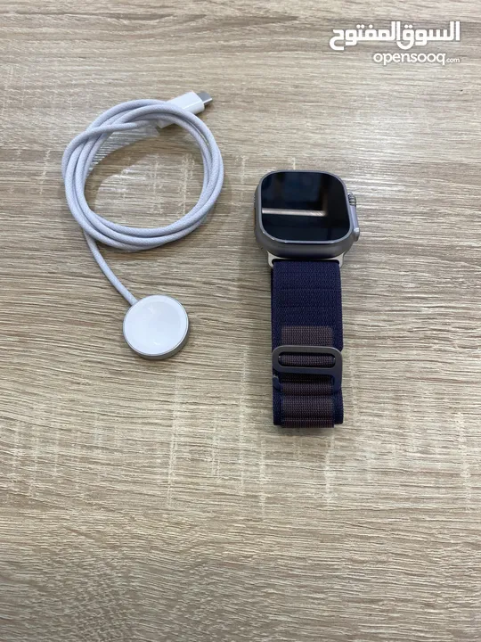 Apple watch ultra 2  جديدة غير مشغلة بدون الكرتونة بطارية 100% مع جميع ملحقاتها الاصلية