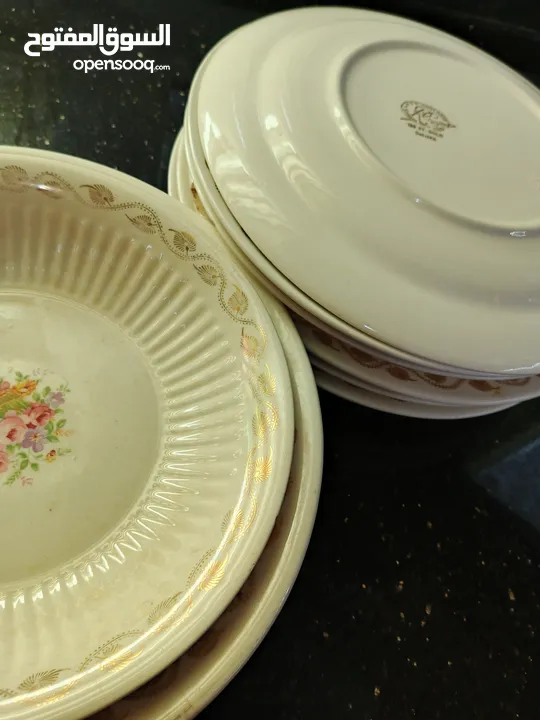 صحون مطلي ذهب عيار22 للبيع بسعر مغري كاملات ب15