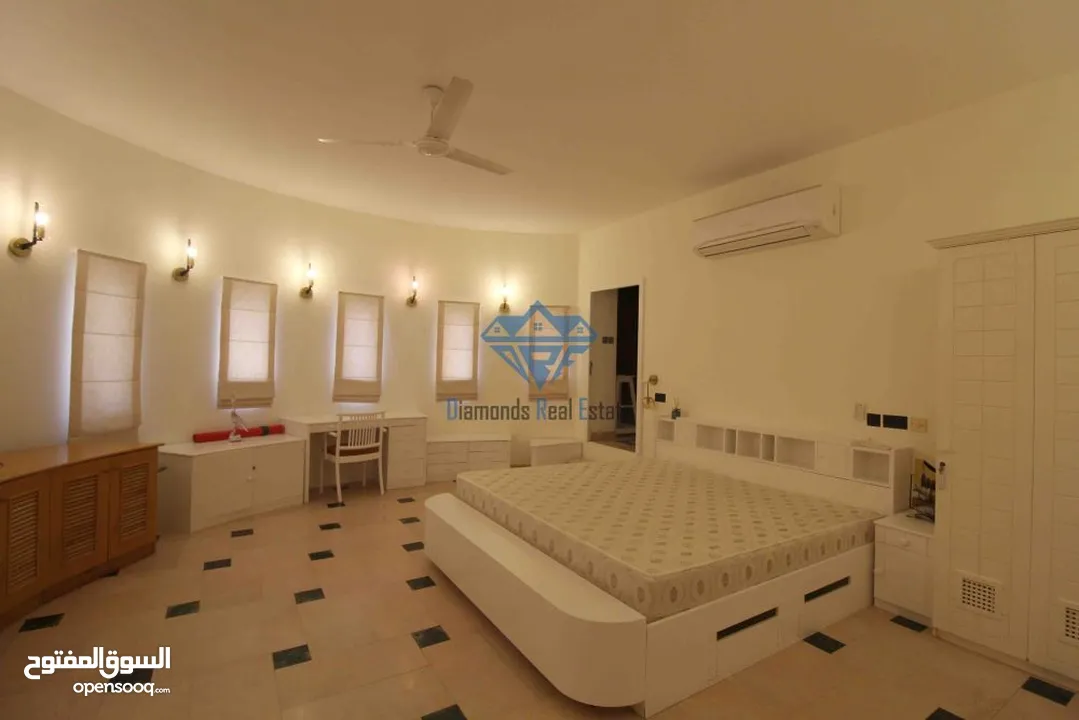 #REF1124    Beautiful & Spacious Semi Furnished 4BR Villa Available for Rent in Madinat Qaboos