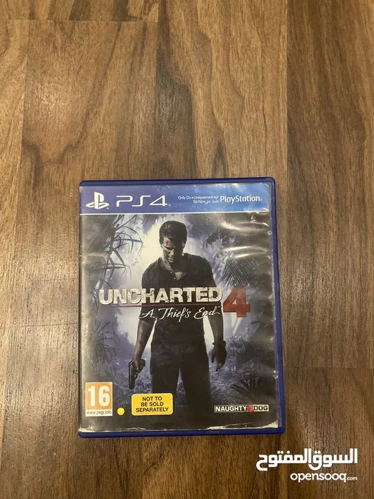 سيدي uncharted 4 مستعمل بحالة الجديد