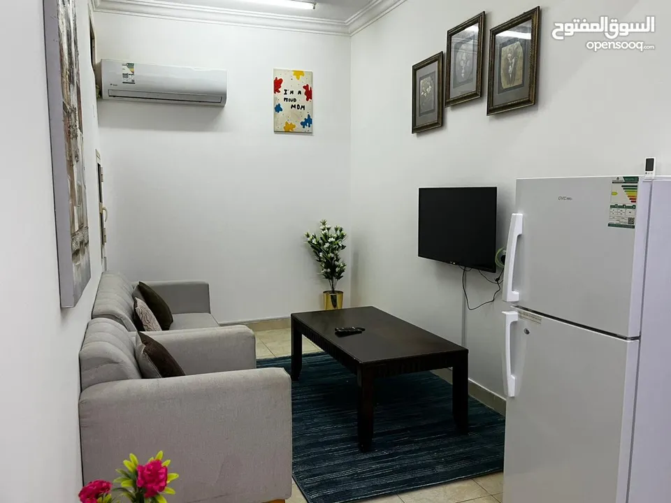 شقة مفروشة 3 غرف وصالة للإيجار شهري حي الوادي 3BHK Apt Monthly Pay in Al-Wadi Area