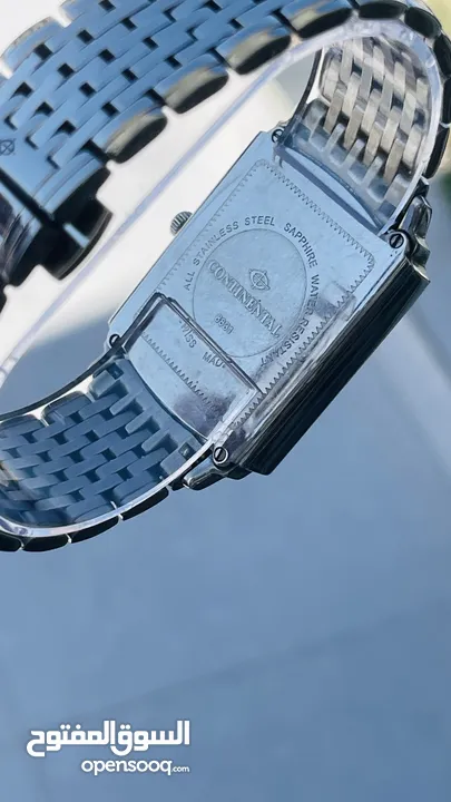 Continintal swiss made الساعة بحالة الوكالة بدون علبة وكفالة ولا خدش