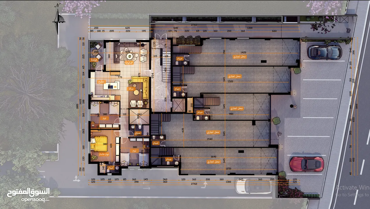 شقة سكنية مشطبة في مشروع قيد الانشاء بالقرب من برج فلسطين