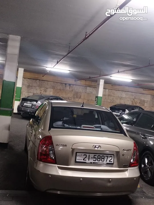 هيونداي اكسنت 2009 ماتور 1600 cc اصلي 4 جيد ممشى قليل بحاله الوكاله