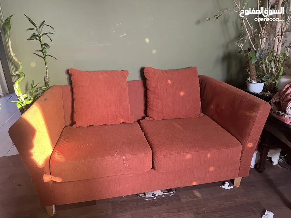 Rust color sofa in good condition