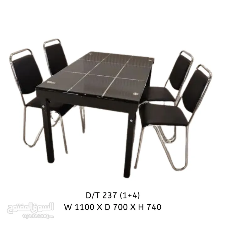 Dining table different shapes  types prices Starting at 50 riyals