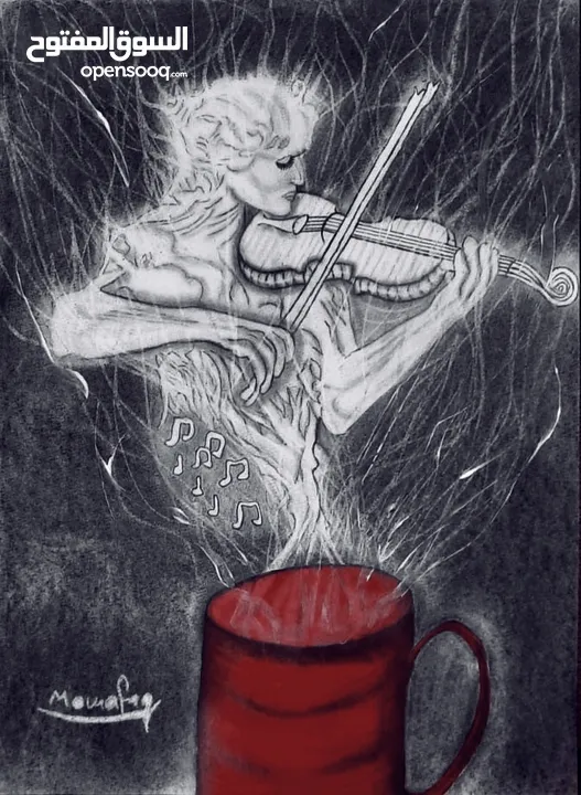 لوحات سريالية اصلية رسم يدوي