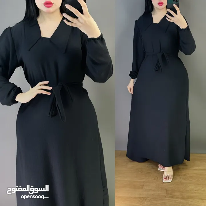 فستان نسائي كلوشة   خامة ايروبين   شرط الفحص   M. L. XL. 2XL.