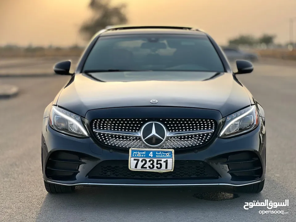 مرسيدس C300 2018 AMG اصل بانوراما السياره نظيفه جدا