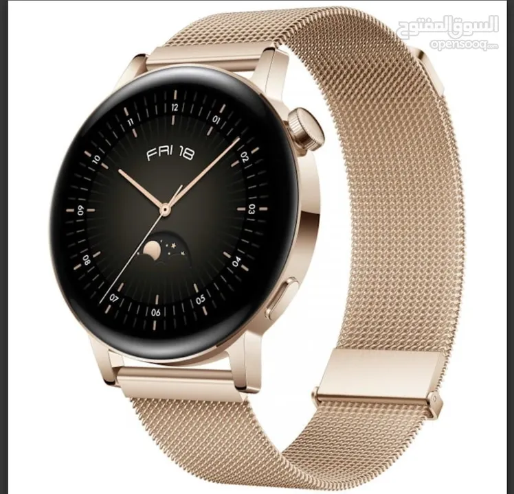 ساعة هواوي ذكية- huawei watch gt3 gold