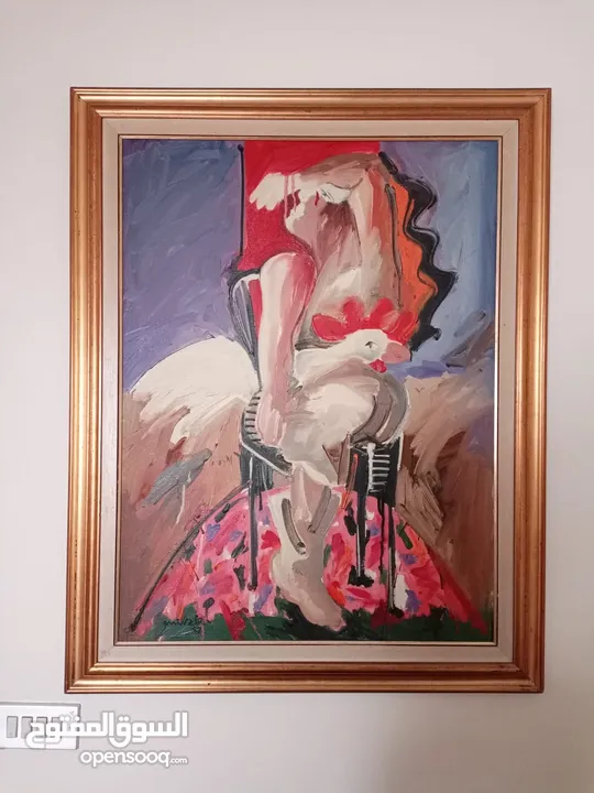 لوحة زيتية للفنان ميساك ترزيان سنة 1987