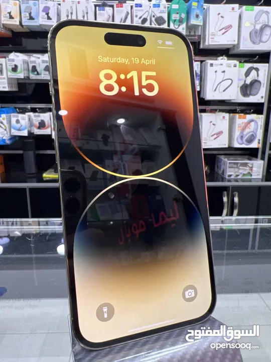 iPhone 14 Pro (256) GBايفون 14 برو  مستعمل بحالة جيدة جدا مش مفتوح ولا مصلح نهائيا بطارية اصلية 87٪؜