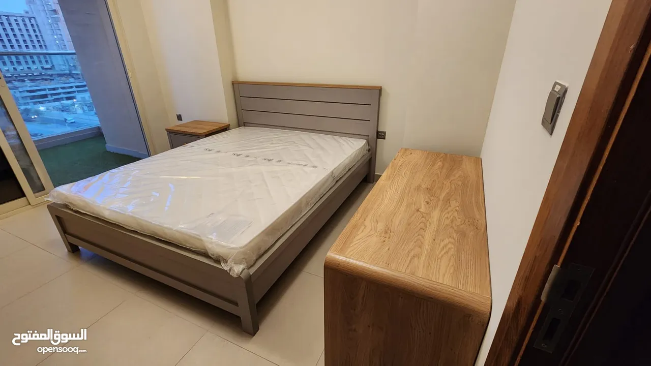 homebox bed set (queen size bed with mattress, drawer and dresser)
