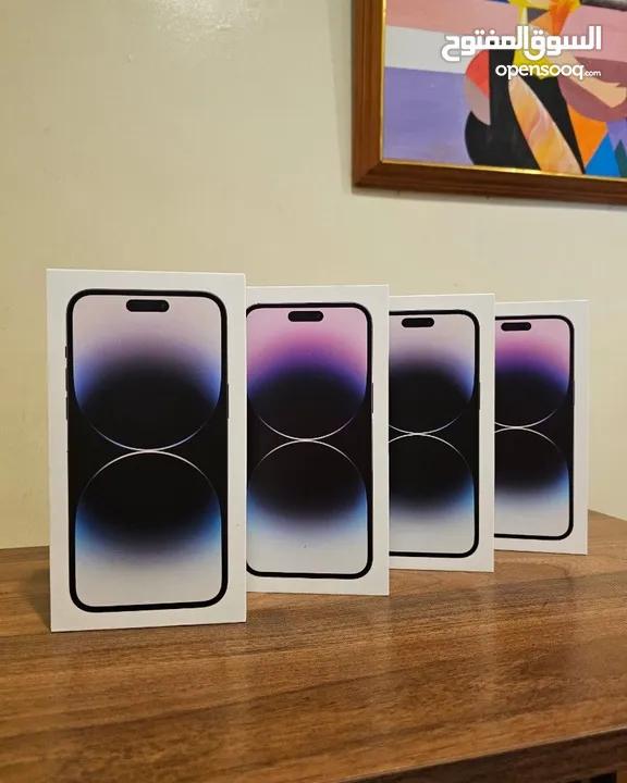 iPhone 14 pro 128GB/256GB جديد كفالة شرق اوسط ايفون 14 جديد كفالة لمدة عام