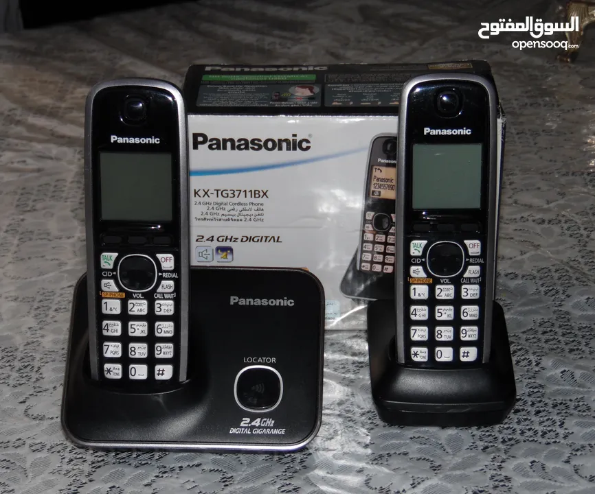 تلفون لاسلكي PANASONIC أرضي وحدتين ( انتركم )