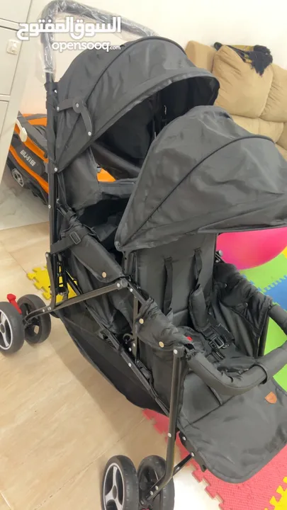 Moon double twin stroller