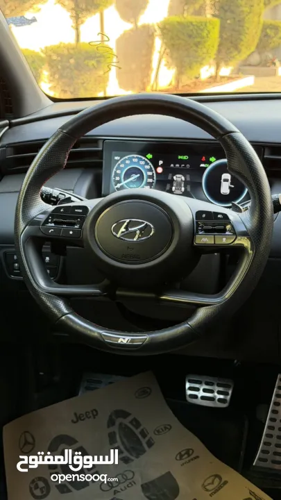 هونداي توسان NLine ترخيص 2022 محرك 1600 هايبرد plug in/يقطع على الشحنه 65 كيلو متر 271 حصان