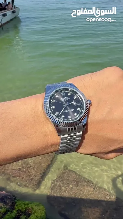 ساعات Rolex Datejust كوبي درجة أولى بتفاصيل دقيقة ولمسة فخامة واضحة. مكينة مكشوفة، كستك صب ثقيل،