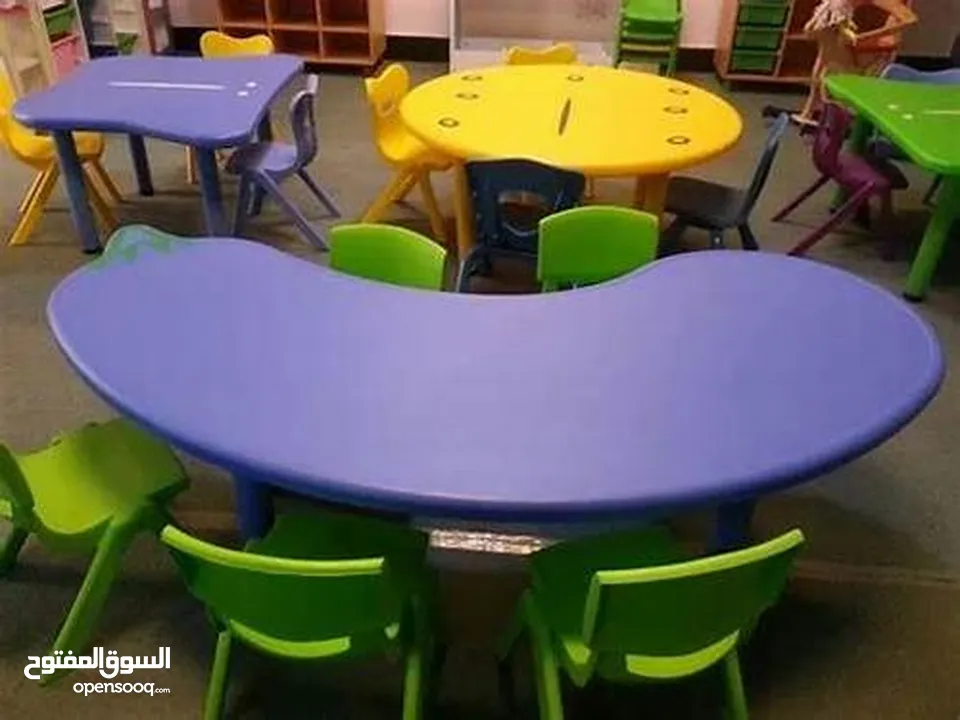 نشتري اثاث والعاب مستعمل حضانات وروضات ومدارس ومراكز